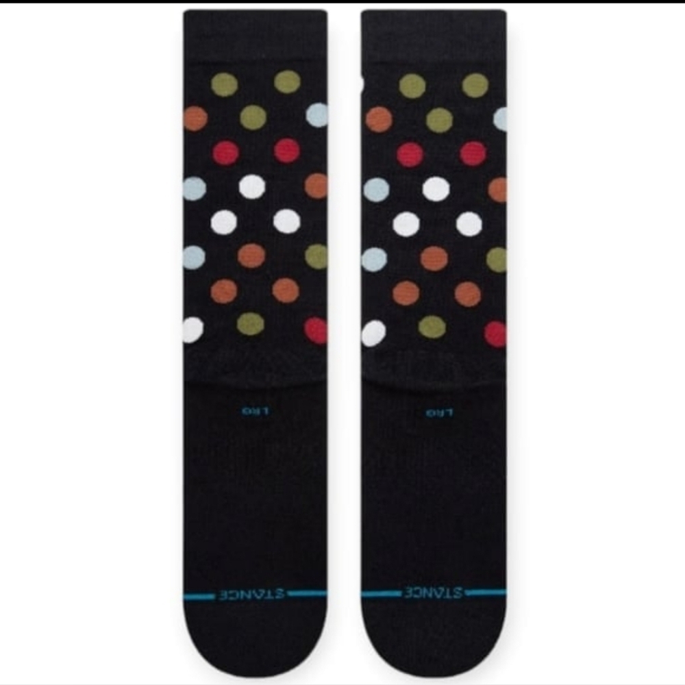 NWT Men's Trance Stance Colorful Polka Dot Socks - Picture 3 of 4